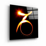 ."Capricorn Zodiac Symbol". Glass Wall Art