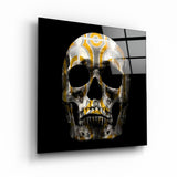 Abstract Skull | Glass Wall Art