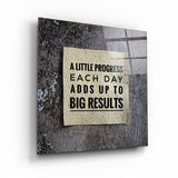 Big Results | Glass Wall Art