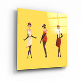 ・"Three Women"・Contemporary Collection Glass Wall Art