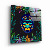 ・"Animal Republic-Gorilla"・Designers Collection Glass Wall Art - ArtDesigna Glass Printing Wall Art