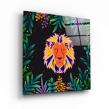 Animal Republic-Lion | Glass Wall Art