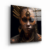 ."Woman Warriors 2". Secret World Collection Glass Wall Art