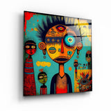 ."Africans". Designer's Collection Glass Wall Art