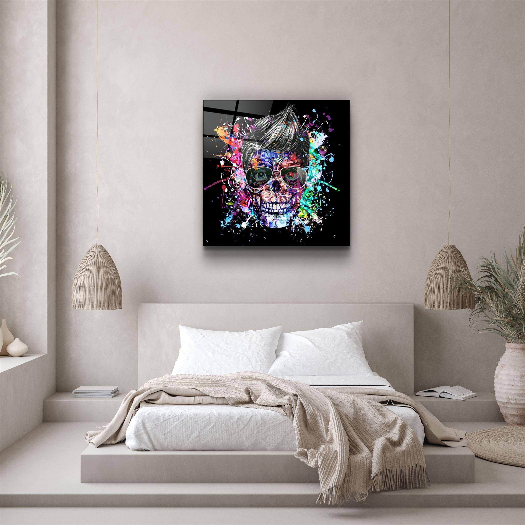 ・"Skulla2"・Glass Wall Art - ArtDesigna Glass Printing Wall Art