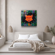 ・"Animal Republic-Fox"・Designers Collection Glass Wall Art - ArtDesigna Glass Printing Wall Art
