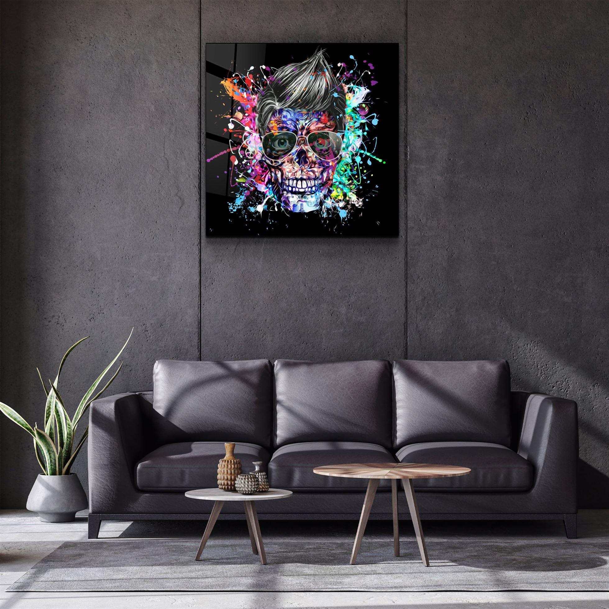 ・"Skulla2"・Glass Wall Art - ArtDesigna Glass Printing Wall Art