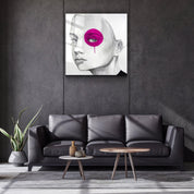・"Purple Eye"・Glass Wall Art - ArtDesigna Glass Printing Wall Art