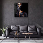 ・"Abstract Makeup Artist"・Glass Wall Art - ArtDesigna Glass Printing Wall Art