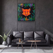 ・"Animal Republic-Fox"・Designers Collection Glass Wall Art - ArtDesigna Glass Printing Wall Art