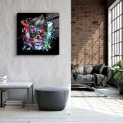 ・"Skulla2"・Glass Wall Art - ArtDesigna Glass Printing Wall Art