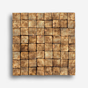 Smoked Brown Wall Sculpture | Premium Wood Handmade Wall Sculpture - Artdesigna