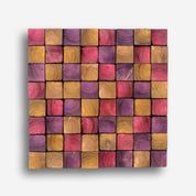 Smoked Pink Wall Sculpture | Premium Wood Handmade Wall Sculpture - Artdesigna