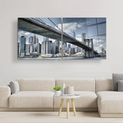 ・"Brooklyn Bridge - Duo"・Glass Wall Art - ArtDesigna Glass Printing Wall Art