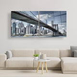 ・"Brooklyn Bridge - Duo"・Glass Wall Art