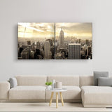 ・"NYC - Duo"・Glass Wall Art