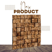 Smoked Brown Wall Sculpture | Premium Wood Handmade Wall Sculpture - Artdesigna