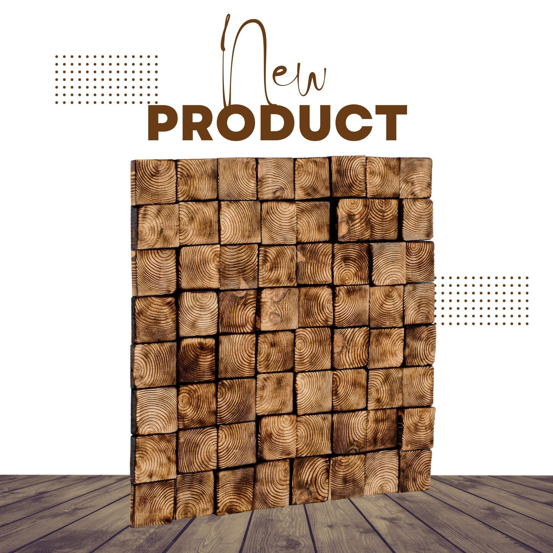 Smoked Brown Wall Sculpture | Premium Wood Handmade Wall Sculpture - Artdesigna