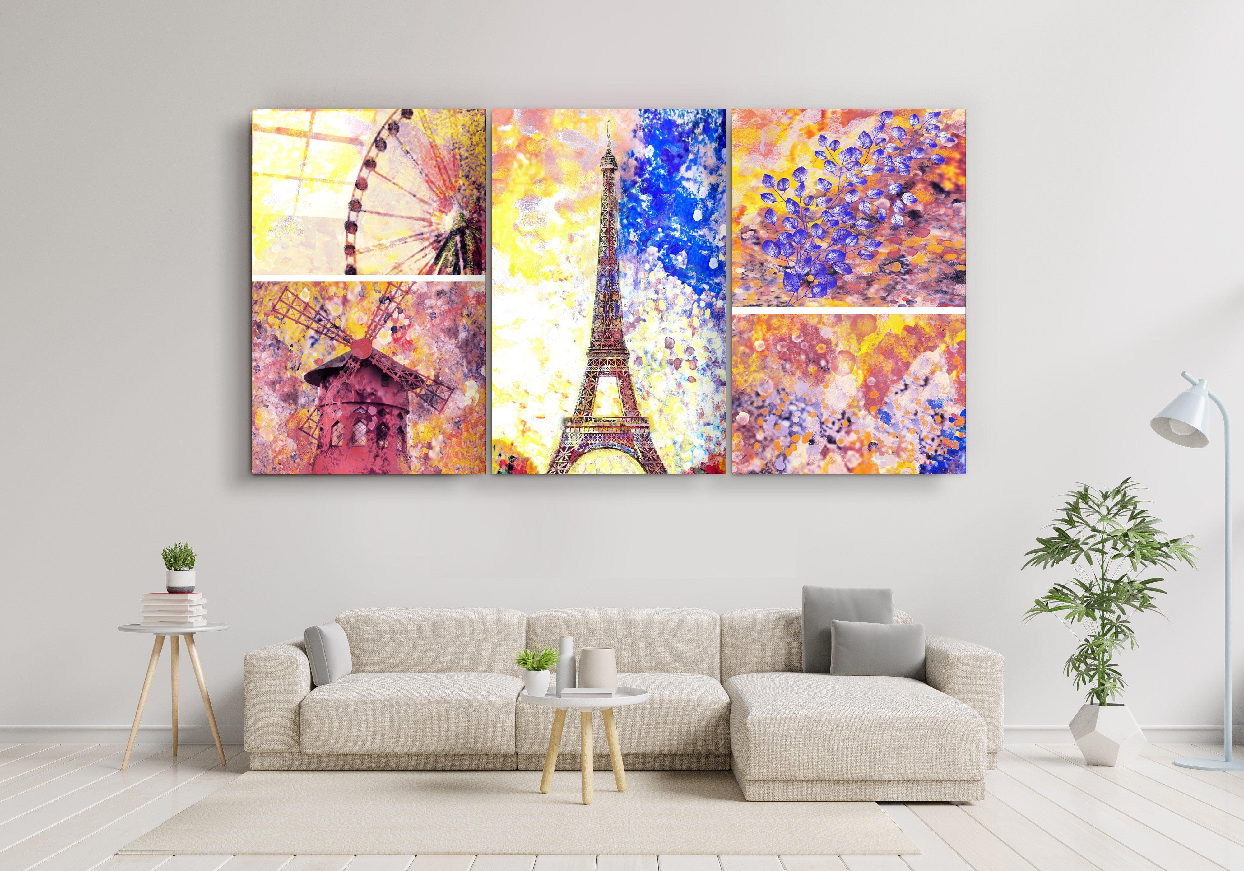 ・"Paris - Trio"・Glass Wall Art - ArtDesigna Glass Printing Wall Art